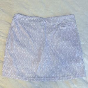 Pebble Beach, dry, Luxe performance, golf, skort,  purple, and white